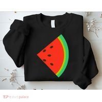 Watermelon Costume Watermelon Slice Couple Matching Sweatshirt thumb 2