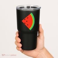 Watermelon Costume Watermelon Slice Couple Matching Tumbler thumb 2