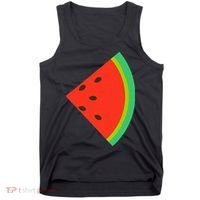Watermelon Costume Watermelon Slice Couple Matching Tank Top thumb 0