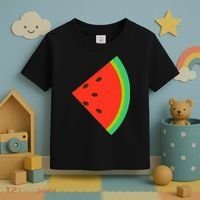 Watermelon Costume Watermelon Slice Couple Matching Toddler T-Shirt thumb 3