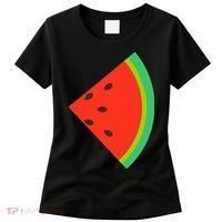 Watermelon Costume Watermelon Slice Couple Matching Women's T-Shirt thumb 0