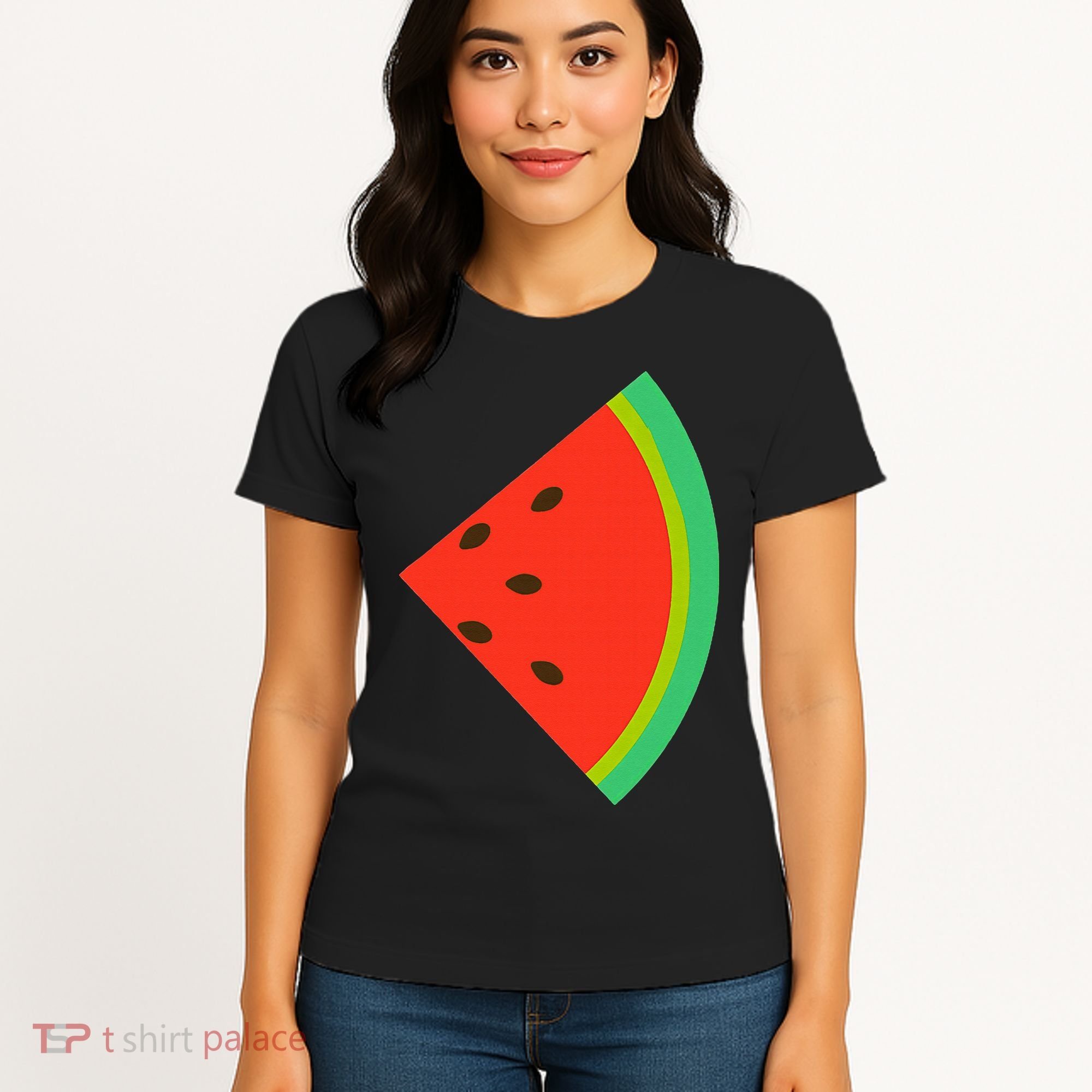 Watermelon Costume Watermelon Slice Couple Matching Women's T-Shirt