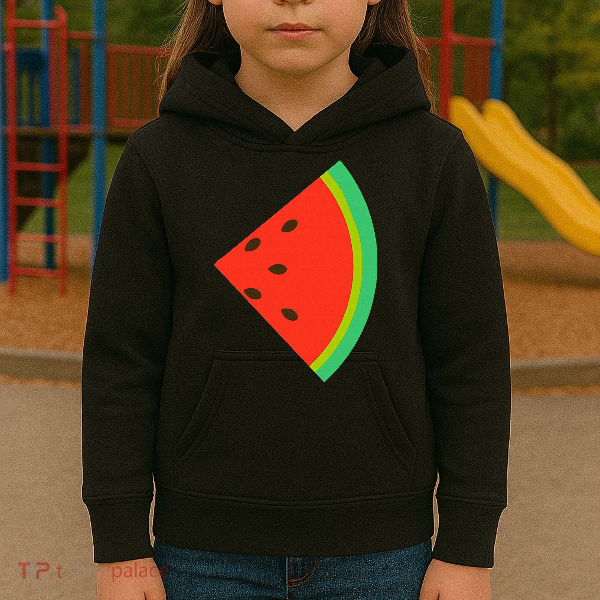 Watermelon Costume Watermelon Slice Couple Matching Kids Hoodie