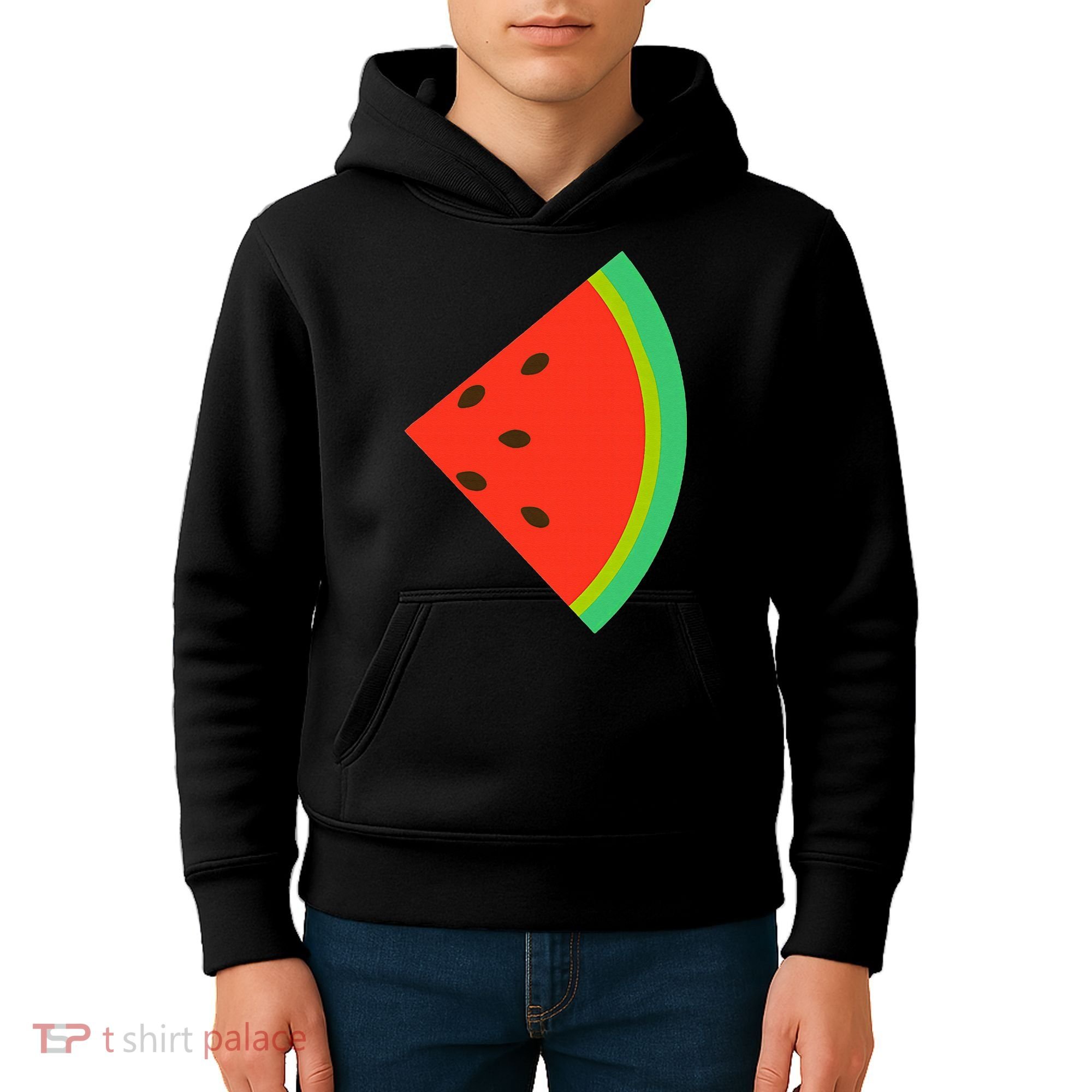 Watermelon Costume Watermelon Slice Couple Matching Kids Hoodie