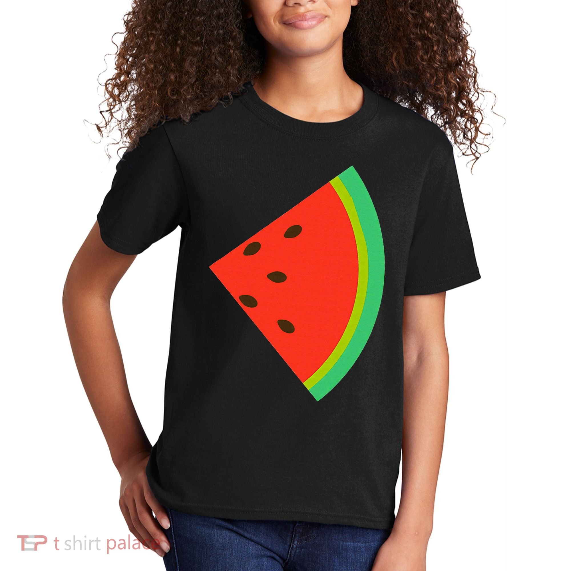 Watermelon Costume Watermelon Slice Couple Matching Kids T-Shirt