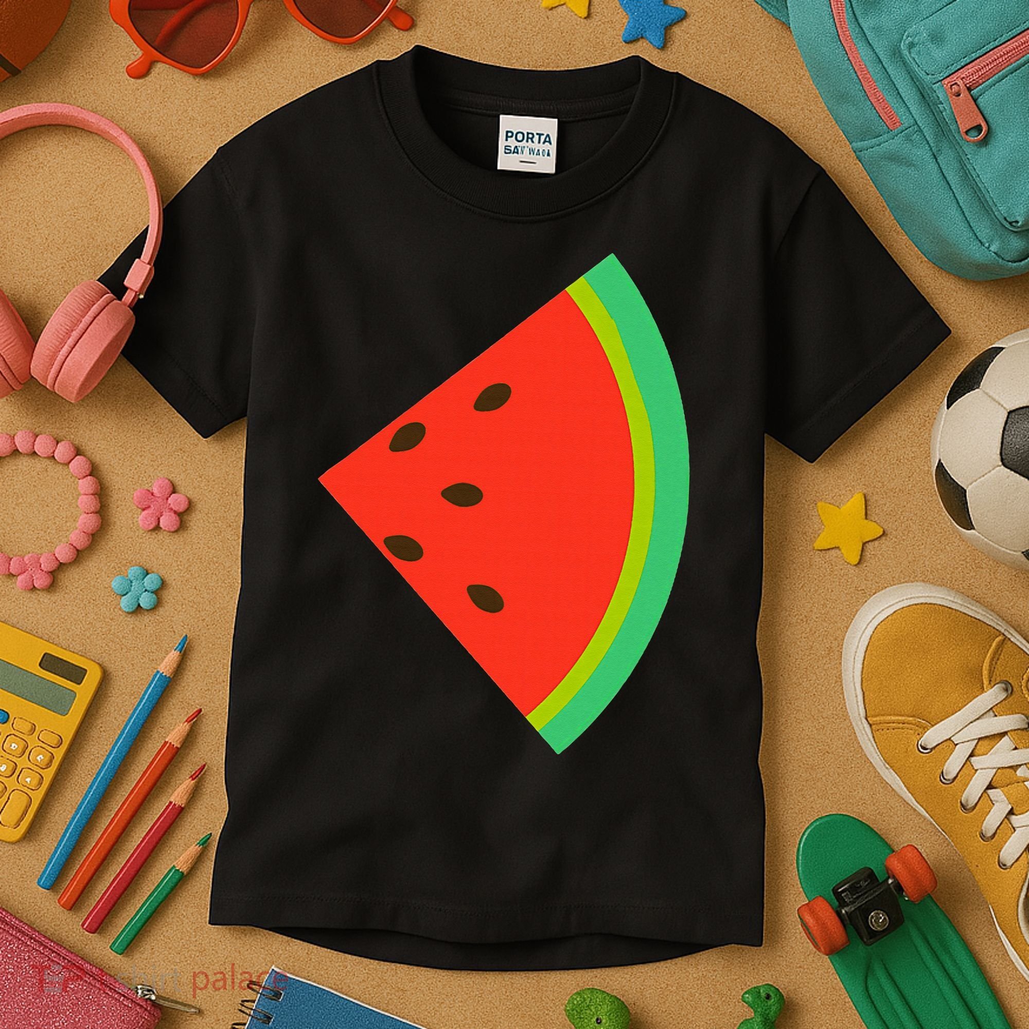 Watermelon Costume Watermelon Slice Couple Matching Kids T-Shirt