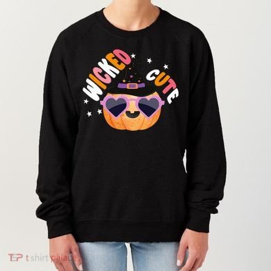 Wicked Cute Witch Halloween Pumpkin Women's Sweatshirt