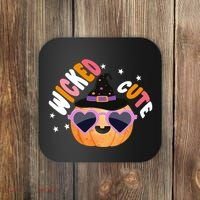 Wicked Cute Witch Halloween Pumpkin Coaster thumb 0