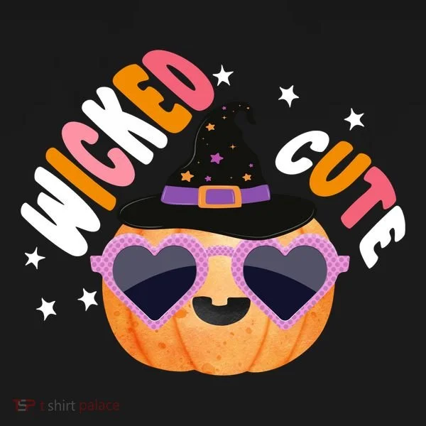 Wicked Cute Witch Halloween Pumpkin Toddler Hoodie
