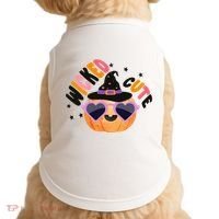 Wicked Cute Witch Halloween Pumpkin Doggie Tank thumb 0
