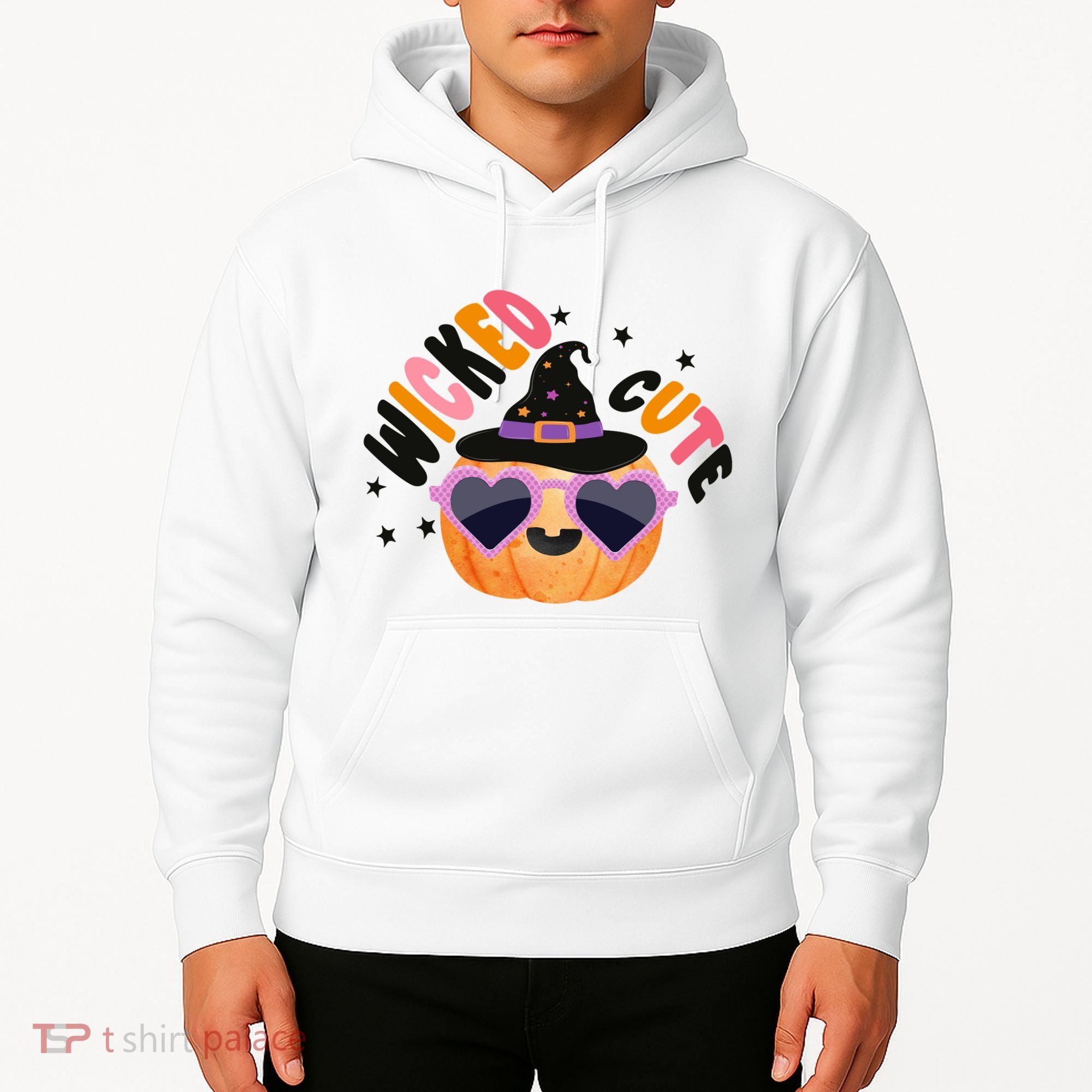 Wicked Cute Witch Halloween Pumpkin Hoodie