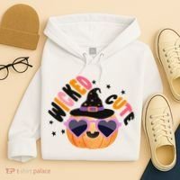 Wicked Cute Witch Halloween Pumpkin Hoodie thumb 4