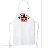 Wicked Cute Witch Halloween Pumpkin Apron thumb 0