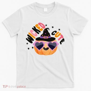 Wicked Cute Witch Halloween Pumpkin T-Shirt