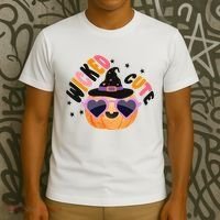 Wicked Cute Witch Halloween Pumpkin T-Shirt thumb 3