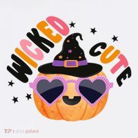 Wicked Cute Witch Halloween Pumpkin T-Shirt thumb 7
