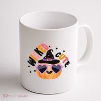 Wicked Cute Witch Halloween Pumpkin Coffee Mug thumb 1