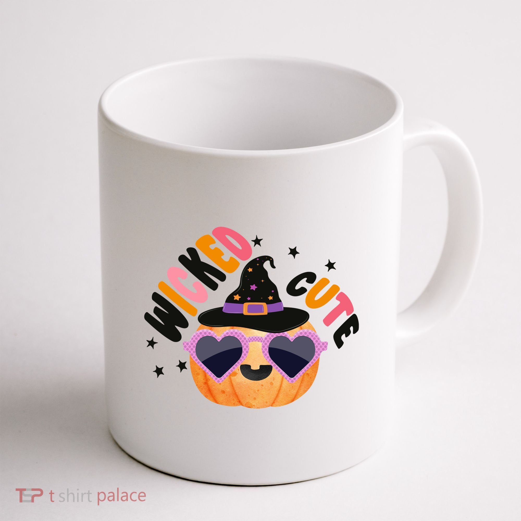 Wicked Cute Witch Halloween Pumpkin Coffee Mug