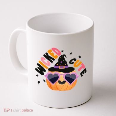 Wicked Cute Witch Halloween Pumpkin Coffee Mug