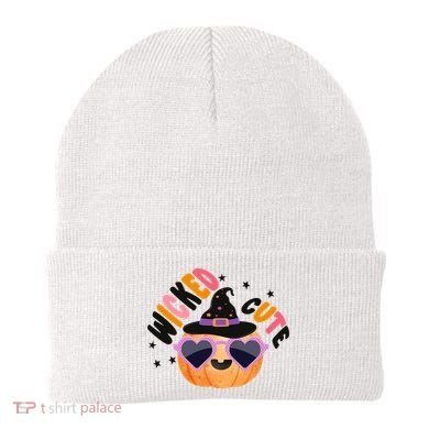 Wicked Cute Witch Halloween Pumpkin Beanie