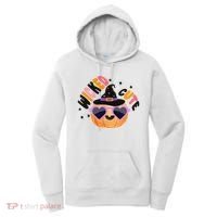Wicked Cute Witch Halloween Pumpkin Women's Hoodie thumb 0