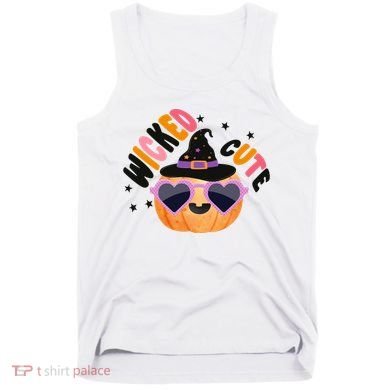 Wicked Cute Witch Halloween Pumpkin Tank Top