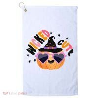 Wicked Cute Witch Halloween Pumpkin Golf Towel thumb 0
