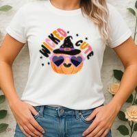 Wicked Cute Witch Halloween Pumpkin Women's T-Shirt thumb 2
