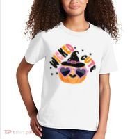 Wicked Cute Witch Halloween Pumpkin Kids T-Shirt thumb 2