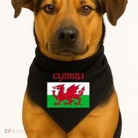 Wales Cymru Welsh Flag USA-Made Doggie Bandana thumb 1