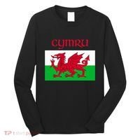 Wales Cymru Welsh Flag Long Sleeve Shirt thumb 0