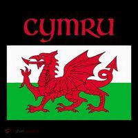 Wales Cymru Welsh Flag Button thumb 1