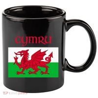 Wales Cymru Welsh Flag 11oz C Handle Ceramic Mug thumb 0