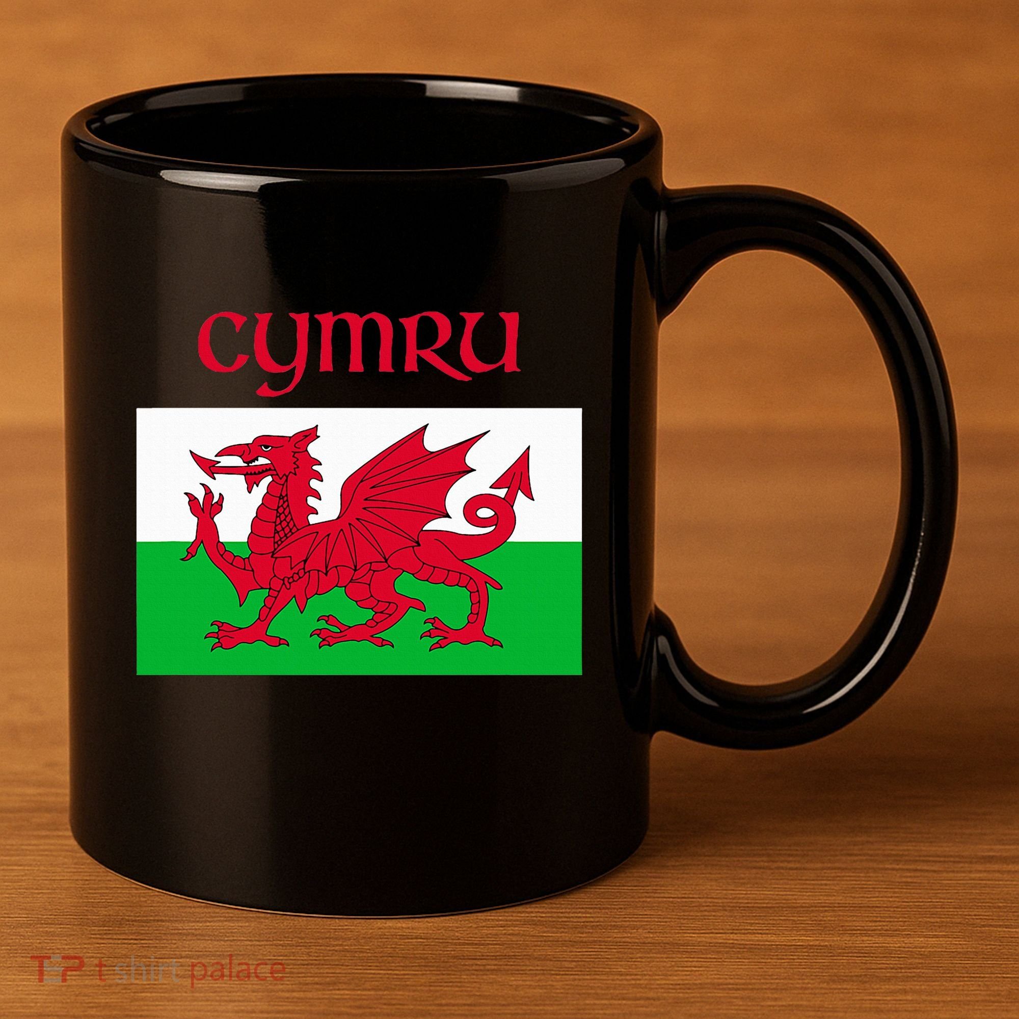 Wales Cymru Welsh Flag 11oz C Handle Ceramic Mug