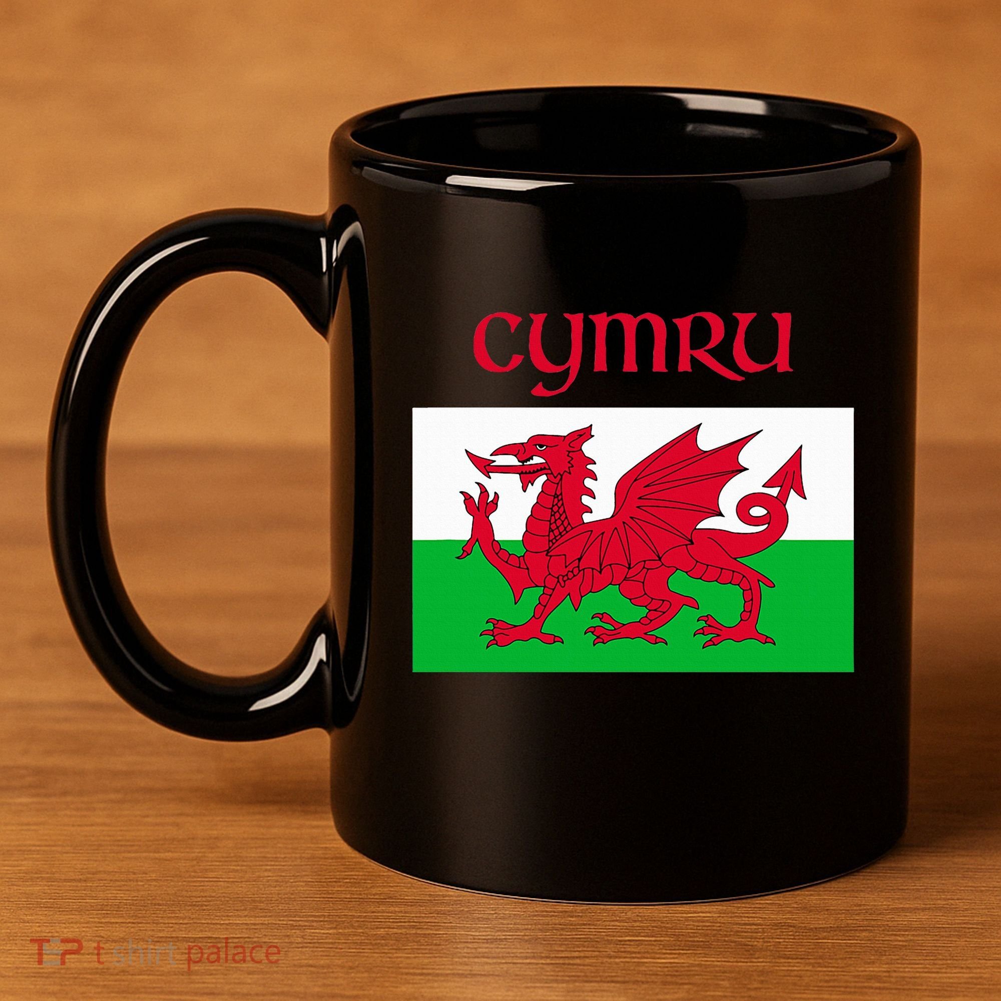 Wales Cymru Welsh Flag 11oz C Handle Ceramic Mug