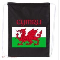 Wales Cymru Welsh Flag Drawstring Bag thumb 0