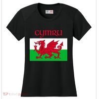 Wales Cymru Welsh Flag Women's Cooling Performance Crew T-Shirt thumb 0