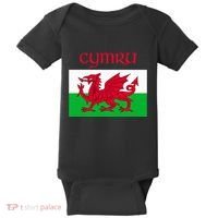 Wales Cymru Welsh Flag Baby Bodysuit thumb 0