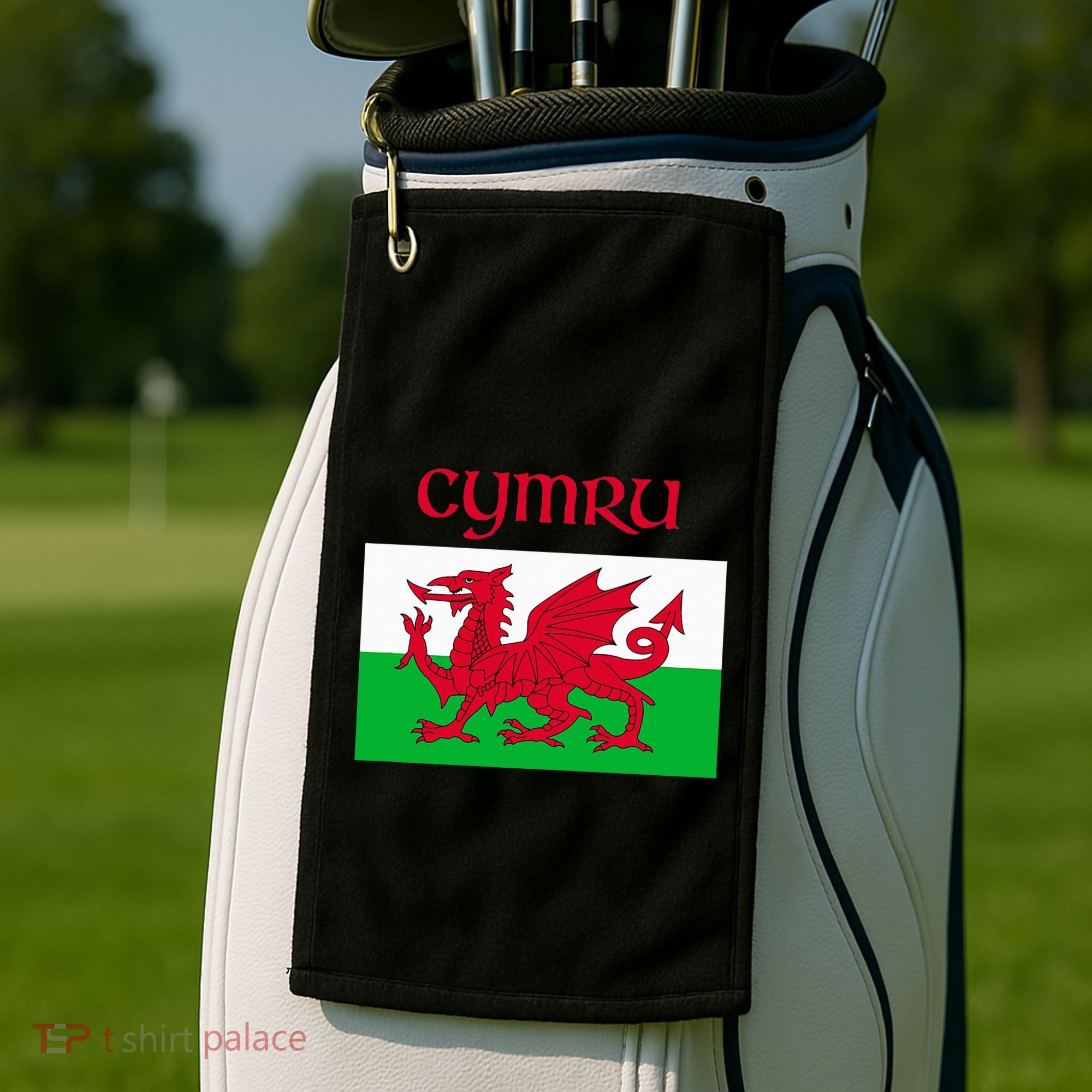 Wales Cymru Welsh Flag Golf Towel