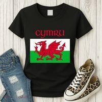 Wales Cymru Welsh Flag Women's T-Shirt thumb 3