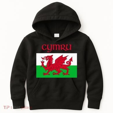 Wales Cymru Welsh Flag Kids Hoodie