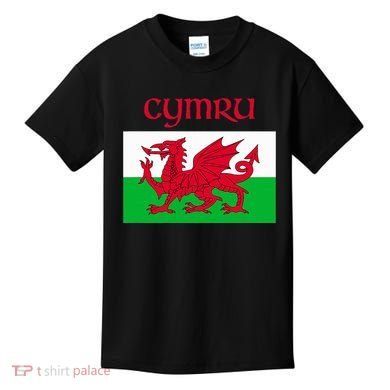 Wales Cymru Welsh Flag Kids T-Shirt