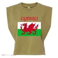 Wales Cymru Welsh Flag Garment-Dyed Women's Muscle Tee thumb 0