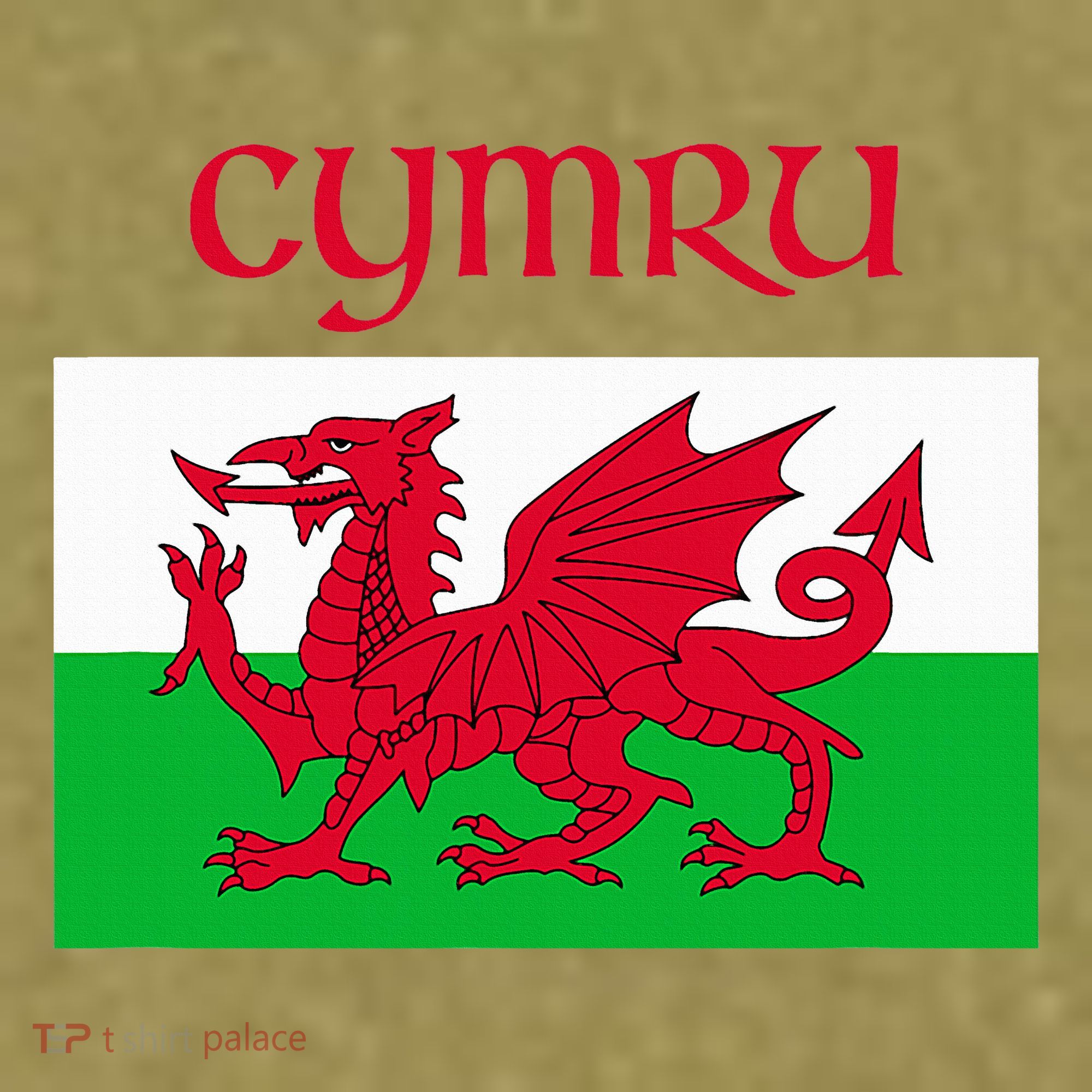 Wales Cymru Welsh Flag Garment-Dyed Women's Muscle Tee