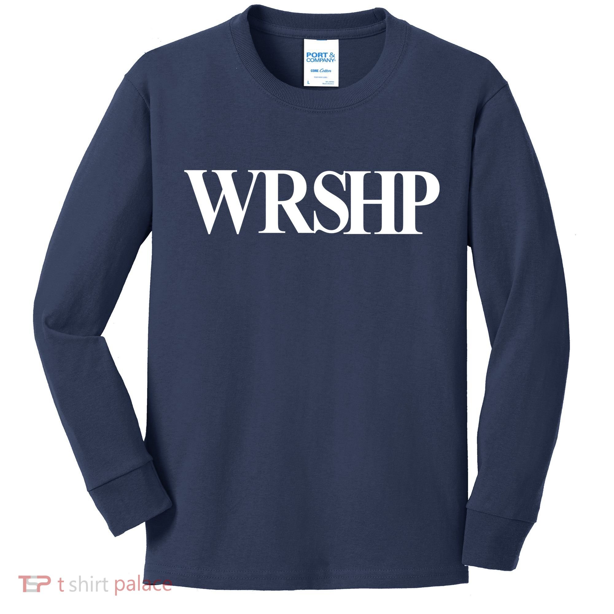 Worship Christian Words Of Faith Kids Long Sleeve Shirt