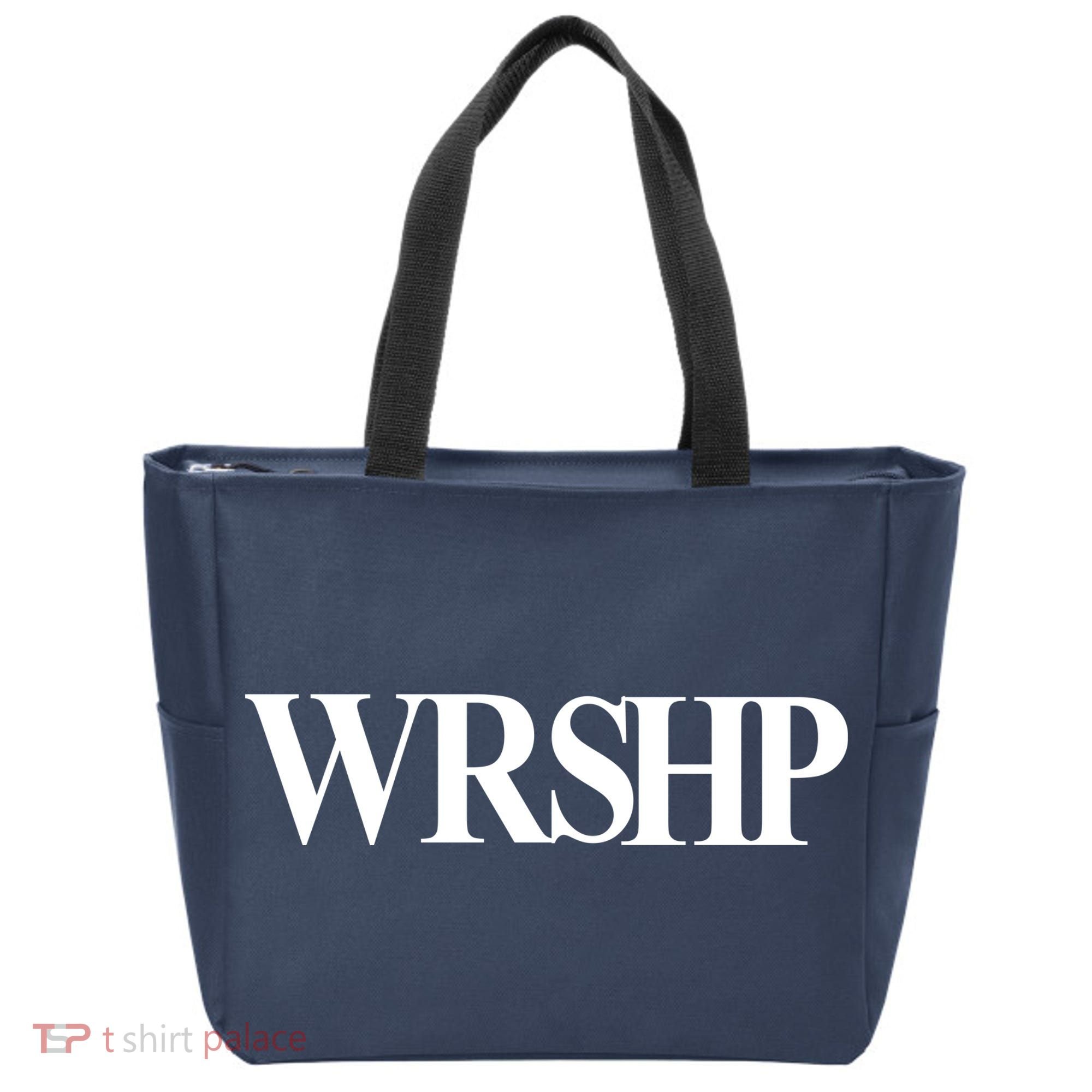 Worship Christian Words Of Faith Tote Bag