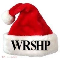 Worship Christian Words Of Faith Santa Hat thumb 0