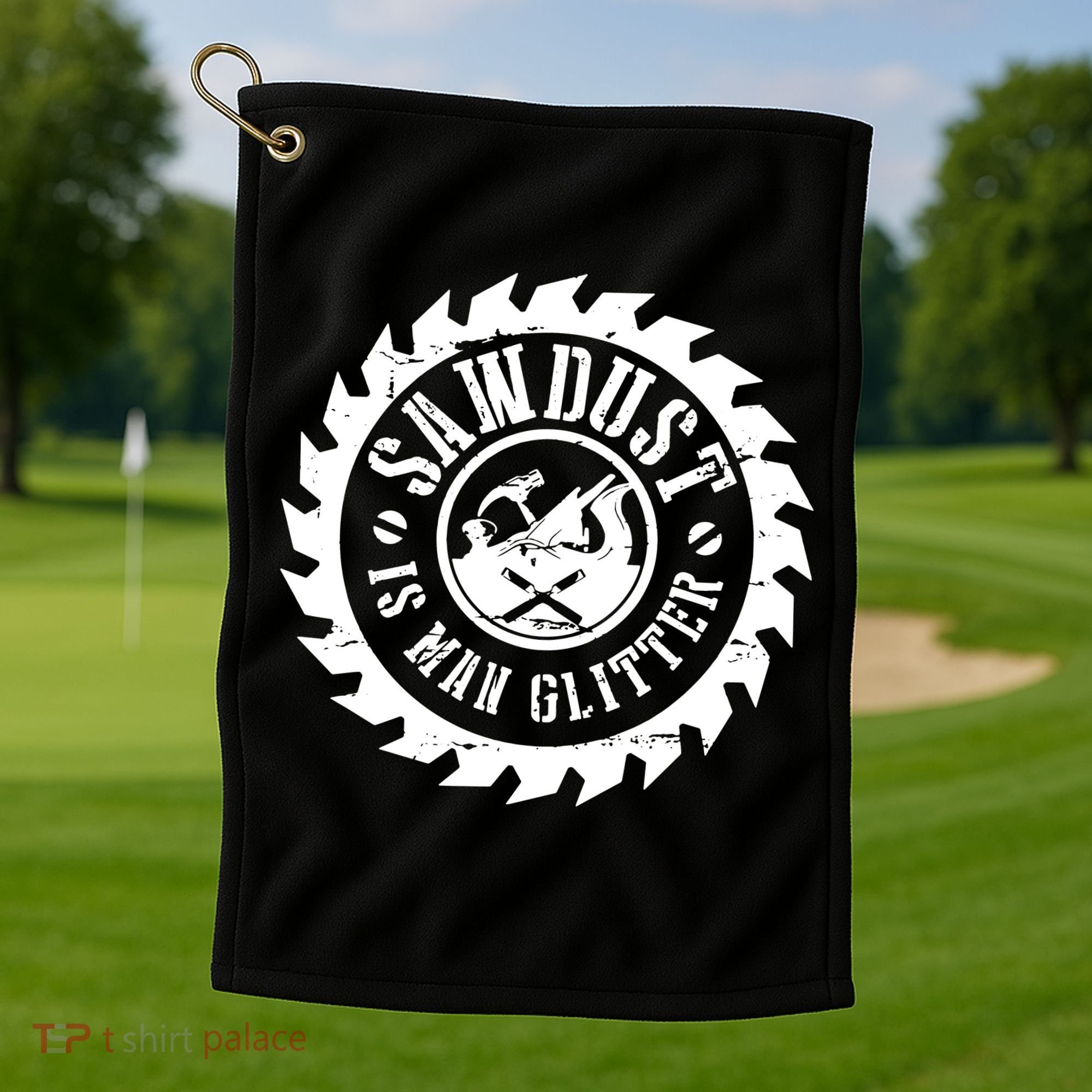 Woodworking Carpenter Golf Towel