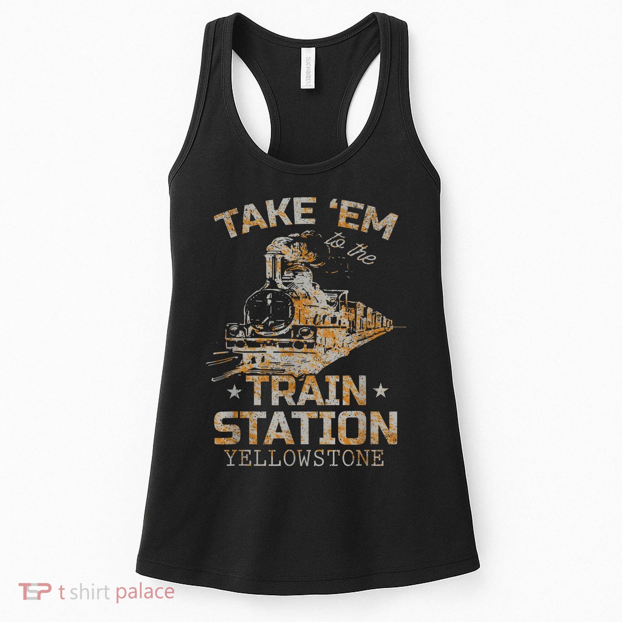 Western Country Yellowstone Take Em To The Train Station Women's Tank Top