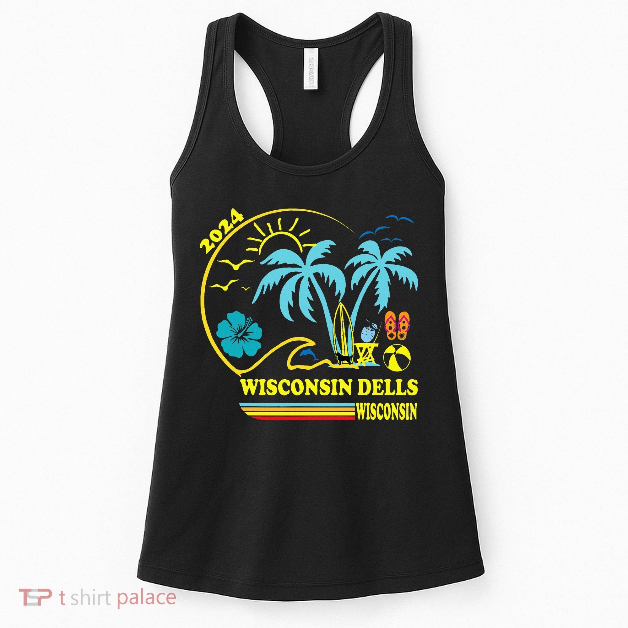 Wisconsin Dells 2024 Family Trip Friends Group Vacation Women's Tank Top